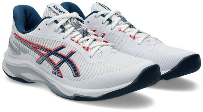 asics NETBURNER BALLISTIC FF 4 男女款 排球鞋, 1個, 白藍/26cm