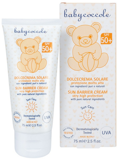 babycoccole 寶貝可可麗 夏日加強防護霜 SPF50+ 75ml 嬰幼兒防曬乳 溫和不刺激, 1