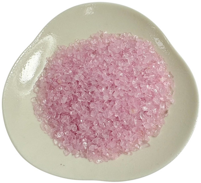 粉水晶碎石 100g裝 3-5mm細粒 粉色天然水晶 淨化消磁 聚寶盆魚缸造景 提升人際關係, 粉水晶