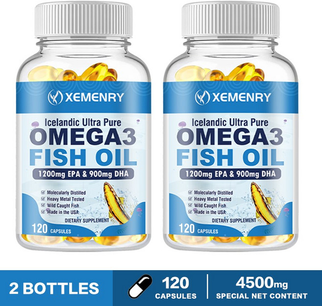 XEMENRY 冰島超純淨 Omega3 魚油 1200mg EPA & 900mg DHA 膠囊, 240組