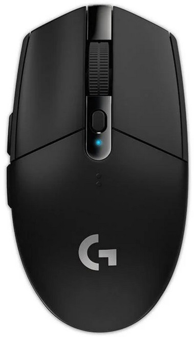 Logitech G304 LIGHTSPEED 無線電競滑鼠 耐用按鍵, 1個, 黑色