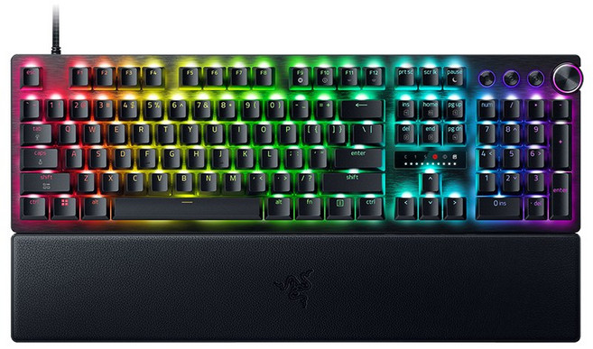 Razer 雷蛇 Huntsman V3 Pro 8K 獵魂光蛛 電競鍵盤 光軸 零延遲 機械鍵盤 有線鍵盤 雷蛇鍵盤, RGB Backlight, 100%-英文版, 機械式