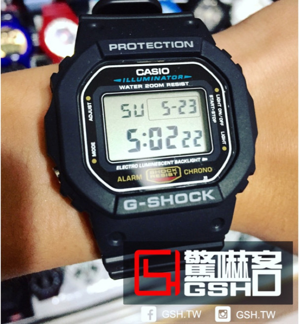 G-SHOCK DW-5600E 黑 方錶 工作 當兵
