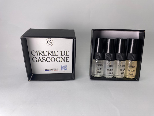 CIRERIE DE GASCOGNE 法國香氛試香噴霧組 2mL x4 針管香 春夏款, 1個, 春x夏