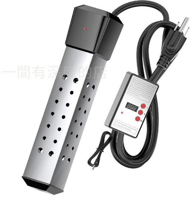 110V 專用 燒水棒 加熱管 電熱棒 水桶專用, 1個, 美規-恆溫款(方頭)200