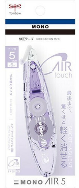Tombow MONO AIR 5 省力型修正帶, 1個, 薰衣草紫