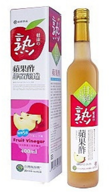 綠源寶 熟蘋果酢 400ml, 1個