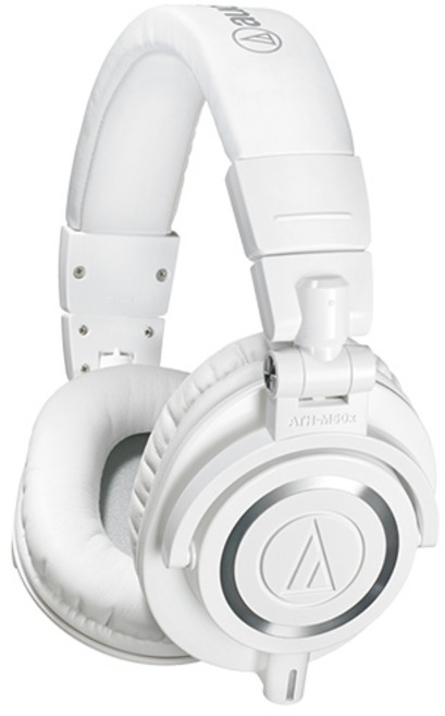 鐵三角 ATH-M50x 專業型 耳罩 頭戴式 監聽耳機 M50x 送耳機架, ATH-M50x【白】