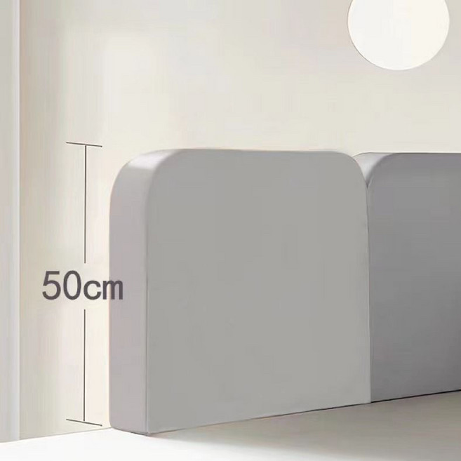 升級款 跳跳虎-加高50CM床圍欄 可拆洗, 升級款 純灰色-加高50CM+可拆洗,長60CM牀護欄【單個】