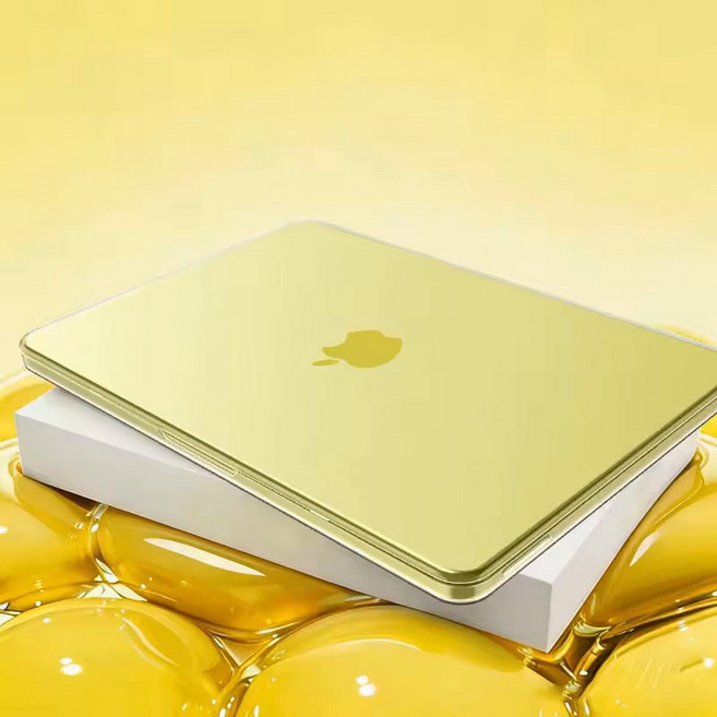 MacBook Neo 13/ 保護殼 防刮 防指紋, 柑橘黃色 送鍵盤膜, 1個