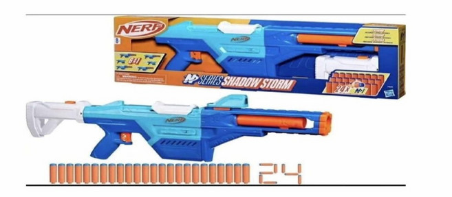 NERF 菁英系列 爆震波RD15 軟彈槍, 1個, N系列影風暴(僅能宅配及黑貓)