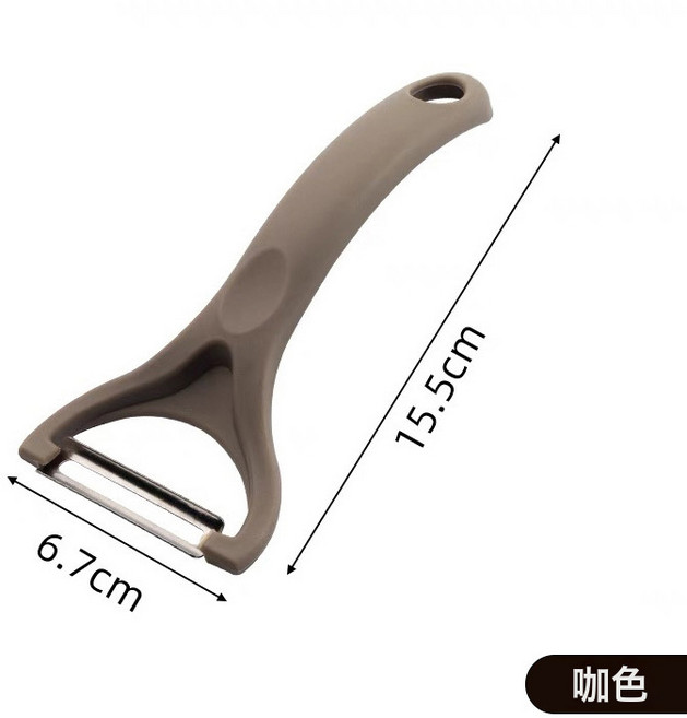 DIU 新款多功能削皮刀蘋果梨子去皮器蔬菜水果削皮器家用去皮刀瓜刨, 1個, 咖色削皮刀:如圖