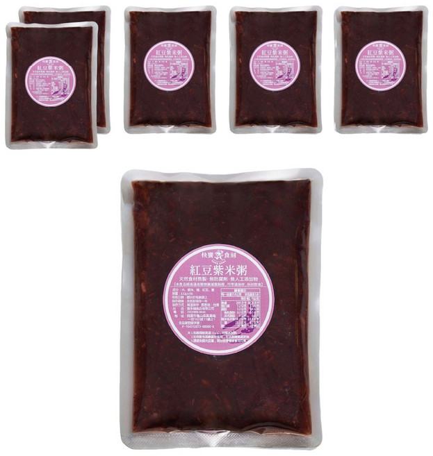 快饗食刻 紅豆紫米粥, 310g, 6個