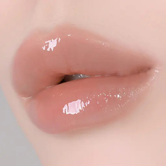 Holika Holika 晶透持久唇膏 Glow Rise Balm, 1個, 09 清透裸杏 NU SUGAR, 清透裸杏