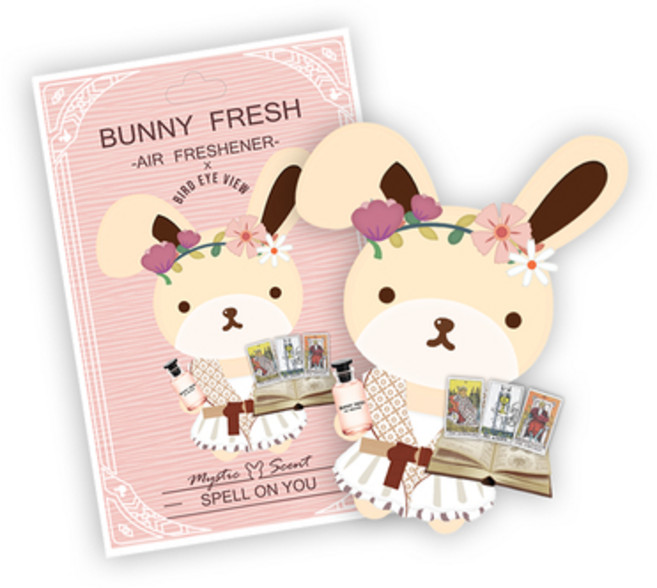 BUNNY FRESH 邦尼兔香氛卡空氣清新劑 持久清新, 1個, 心醉神迷 SPELL ON YOU