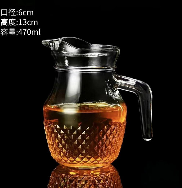 小扎壺 鷹嘴無蓋小扎壺 紅酒白酒洋酒分酒器酒吧餐廳家用玻璃壺倒酒壺, 1個, N/A, 鑽石款