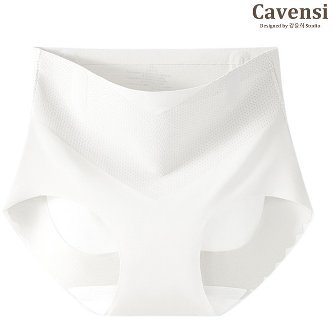 【Cavensi】冰絲高腰提臀內褲 大尺碼無痕涼感 舒適親膚蠶絲底檔