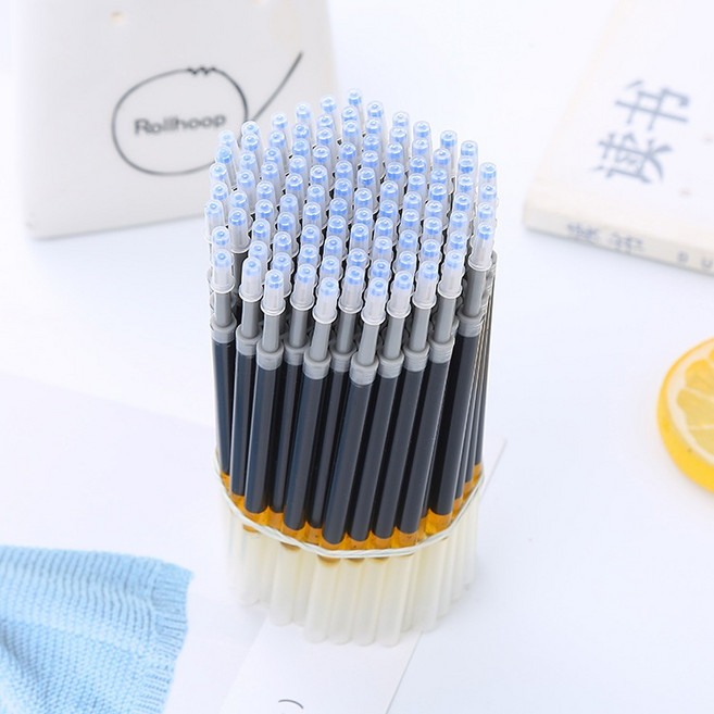 原子筆 按壓筆 0.5mm 中性筆 可換筆芯, 1入, 按壓原子筆-筆芯【黑】1入, 黑