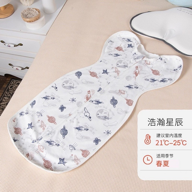 嬰兒包巾 兩用翻袖襁褓巾 蝴蝶包巾 嬰兒防踢被 嬰幼兒睡袋 純棉防驚嚇蝶形包巾 新生兒睡袋 懶人包巾