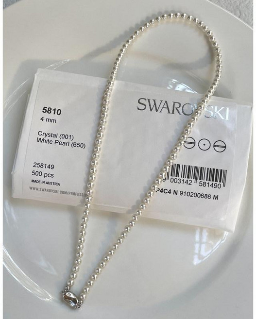 Swarovski 施華洛世奇 5mm 珍珠項鍊 鎖骨鏈