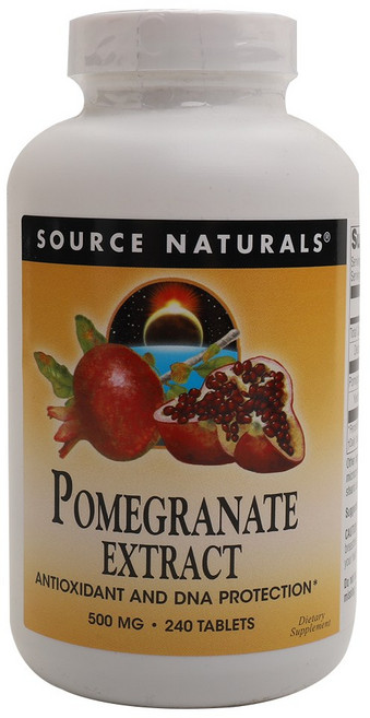 SOURCE NATURALS 無糖石榴萃取錠 500mg, 240顆, 1罐