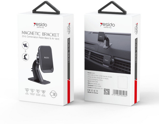 Yesido 車載磁吸手機支架 C110 旋轉支架, 1個