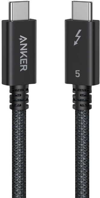 Anker Prime Thunderbolt 5 USB-C to C 高速傳輸編織線 240W 8K, 1個, 1m