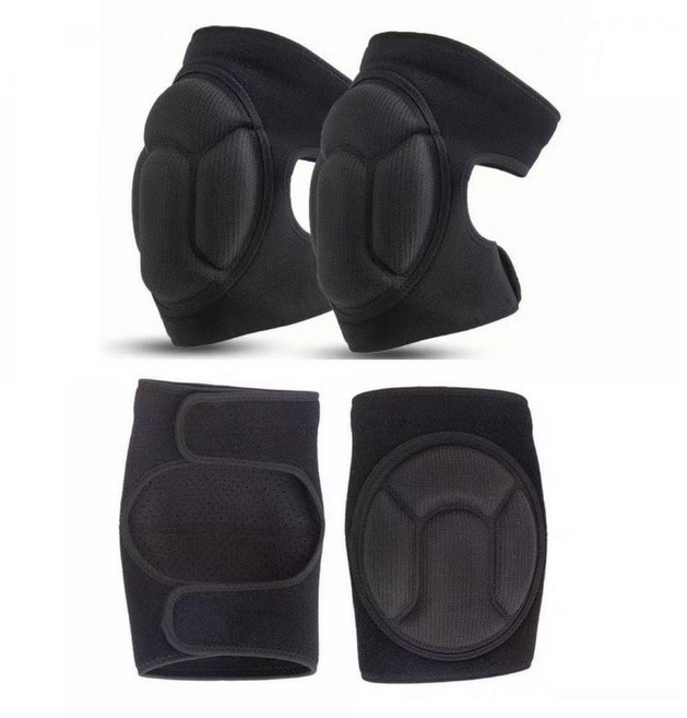 Kawasaki 專業運動防撞護膝 加厚海綿墊片 騎行護具, 1個, 加厚墊片#防碰撞/加壓護膝 單隻 ,L碼 50.0-65.0公斤