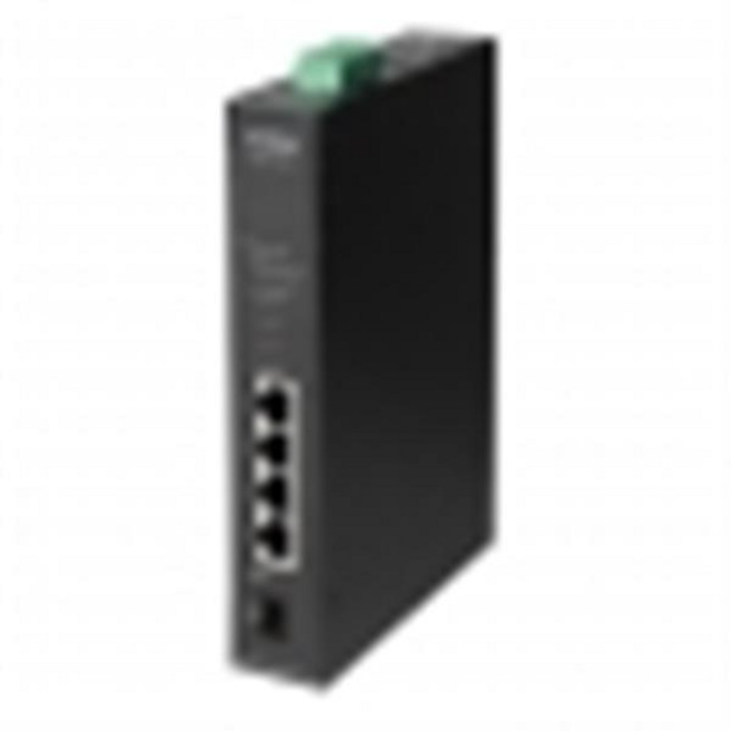 EDIMAX IGS-1105P 5埠工業用寬溫PoE+乙太網路交換器, 1個
