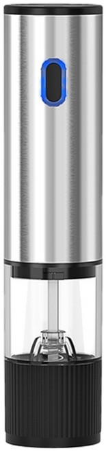 HANQI 電動胡椒研磨器 海鹽自動研磨瓶 燒烤調味現磨器, 1個, 80ml