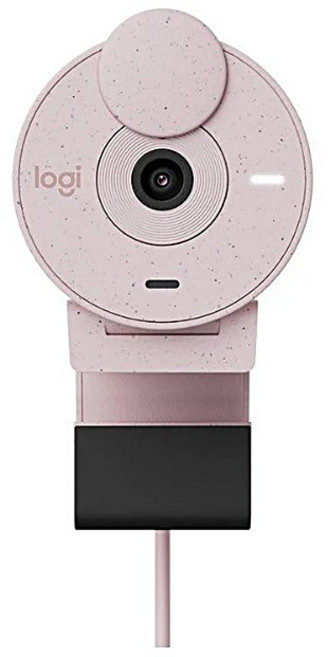 Logitech 羅技 Brio 300 網路攝影機 玫瑰粉 公司貨保固