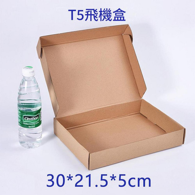 12號瓦楞紙箱 搬家打包箱 13x8x9cm, T5飛機盒 30*21.5*5 CM 三層加硬款 A5A材質, 1個