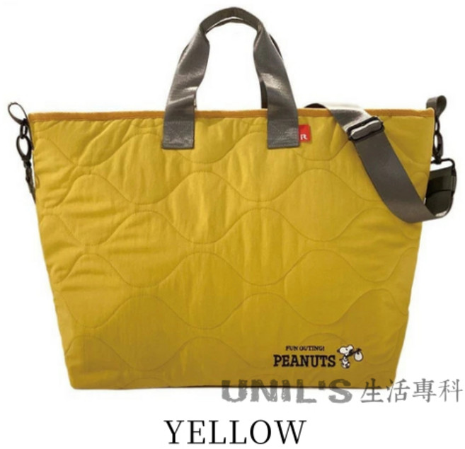 ROOTOTE SNOOPY 史努比 輕量大容量 托特包/側背包, 芥末黃