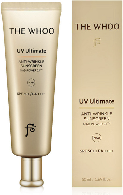 더후 선크림 UV 얼티밋 안티 링클 선 50ml 여자 기능성화장품 주름개선 선크림