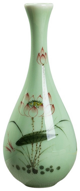 玉凈瓶 陶瓷花瓶, D青瓷