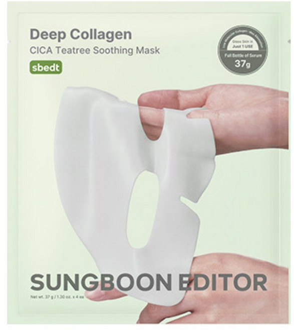 SUNGBOON 茶樹舒緩面膜(單片), 1組, 1入