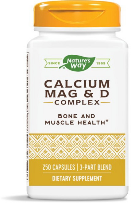 Nature's Way 然萃維 鈣&鎂&維生素D複合膠囊, 250顆, 1罐