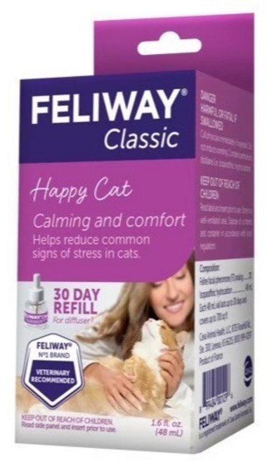 FELIWAY 費利威 貓咪 費洛蒙 舒緩 壓力 插電組 噴劑 補充瓶, 1個, 費利威補充瓶48ml, 48ml, 補充瓶