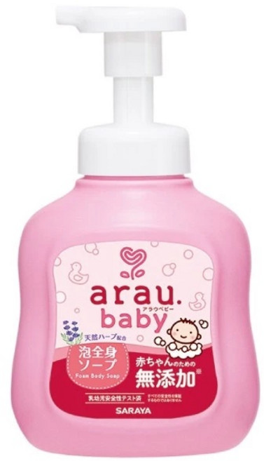 arau.baby 愛樂寶貝 2合1 洗髮沐浴泡泡,天然草本,溫和不刺激,寶寶沐浴首選, 450ml, 1瓶