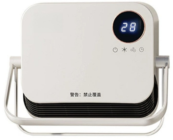暖風機 PTC對流循環升溫 IPX2級防水 3秒速熱 浴室暖風機, 白色, 遙控款