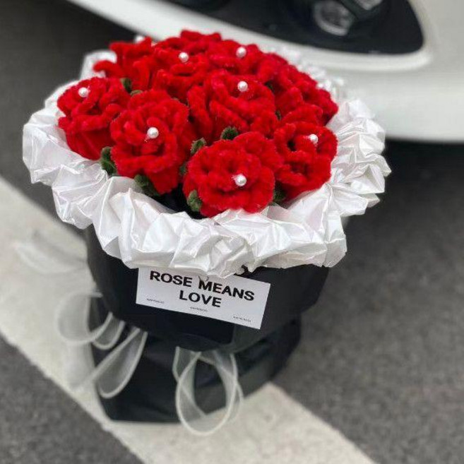 永生花束 玫瑰花束 成品花束 情人節禮物 生日禮物, 8只LOVE玫瑰 紅色