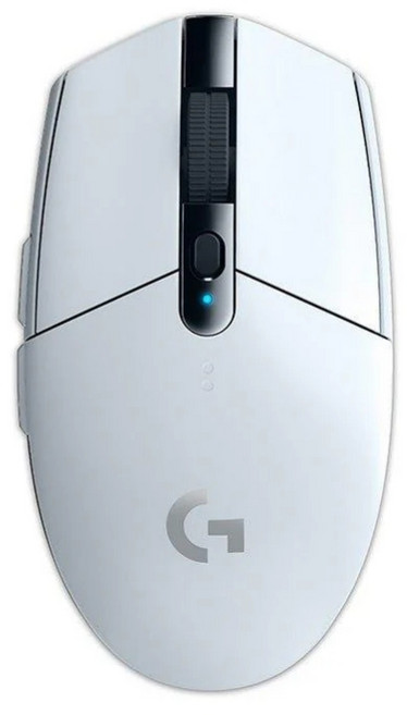 Logitech G304 LIGHTSPEED 無線電競滑鼠 耐用按鍵, 1個, 白色