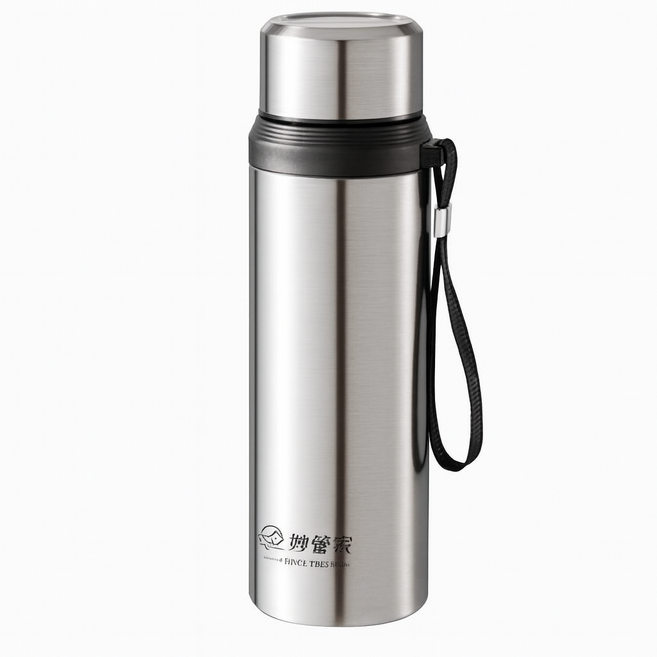 妙管家 304不鏽鋼本味保溫瓶 布列克 800ml, 亮銀, 1個