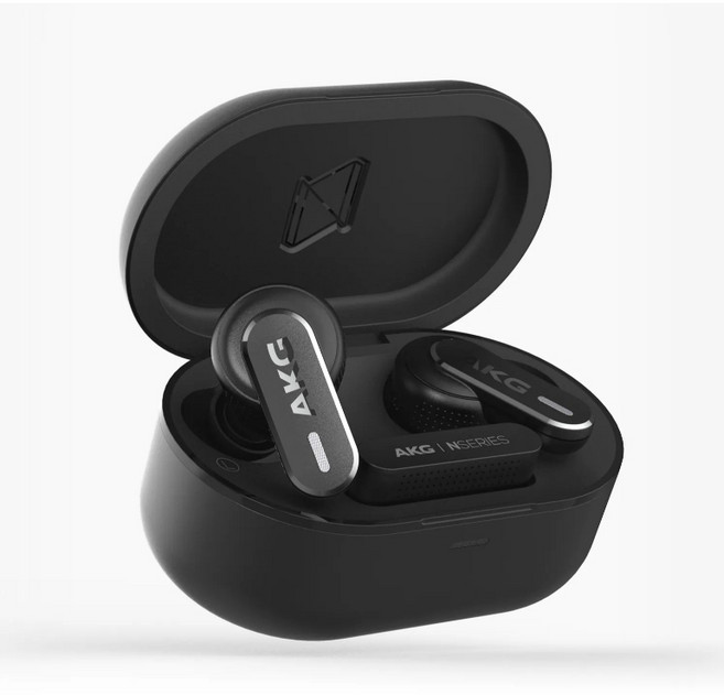 AKG N5 HYBRID 自適應降噪 USB-C Dongle 真無線藍芽耳機, 黑