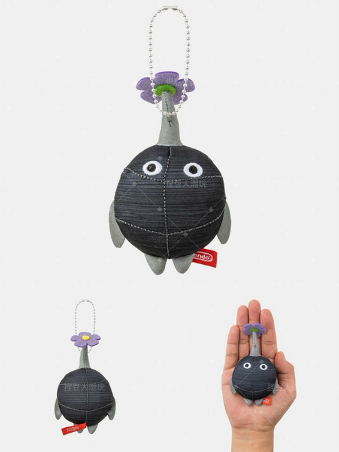 Nintendo 任天堂 皮克敏 Pikmin 娃娃吊飾鑰匙圈, 1個, 岩石 - 12 x 7 cm,台灣現貨|1工作天內出, 岩石