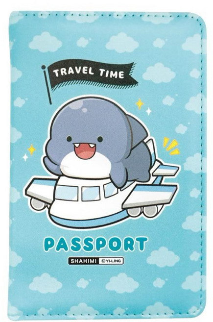 鯊西米 胖鯊魚 護照套 證件夾 旅行收納夾