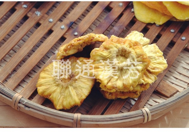 聯通漢芳 鳳梨乾片 低溫乾燥 無添加糖油, 1個, 鳳梨花150g