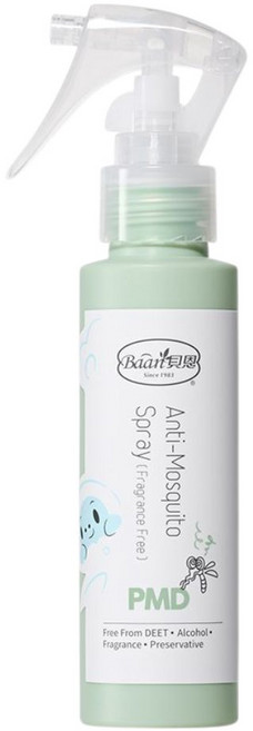 貝恩 Baan PMD防蚊噴液 80ml 無香料, 綠色, 1個