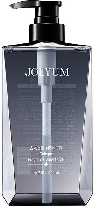 JOLYUM 古龍香氛男士沐浴乳洗髮精 酷爽控油, 1個, 古龍香氛沐浴露500ml