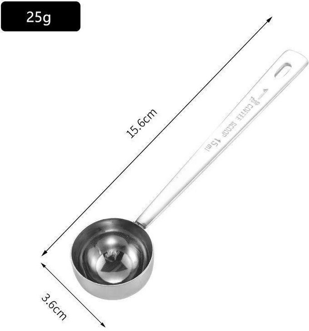 超值 不鏽鋼量勺小咖啡粉量匙果粉家用克勺專用控鹽商用匙短柄 副廠產品, 1個, 430材質15ml量勺